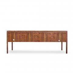 Alma Desk Company Alma Mid Century Rosewood and Leather Executive Desk - 4496497