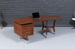  Alma Desk Company Mid Century Modern Skulptura Boomerang Desk by Alma Desk Co  - 4500538