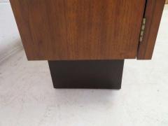  Altavista Lane Handsome Pair of American Modern Ribbed Walnut Nightstands Mid Century Modern - 1629241