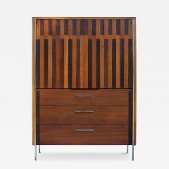  Altavista Lane Lane Altavista VA Lane Altavista Walnut Rosewood 5 Drawer Tall Dresser or Armoire w Chrome Legs - 4334849