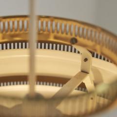  Alvar Aalto Re Edition Alvar Aalto Beehive Pendant Model A331 White Brass Artek Finland 1990s - 4789583