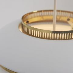  Alvar Aalto Re Edition Alvar Aalto Beehive Pendant Model A331 White Brass Artek Finland 1990s - 4789587
