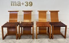  Alvar Aalto Re Edition Set of 4 Mid Century Dining Side Chairs by Avar Aalto 1960s - 3291179