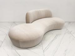  American Leather Inc Vladimir Kagan Zoe Sofa in Light Tan Velvet American Leather 2000s - 4098613