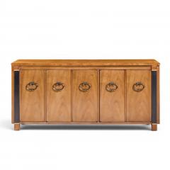  American of Martinsville American of Martinsville Mid Century Walnut Burlwood and Brass Credenza - 4567135