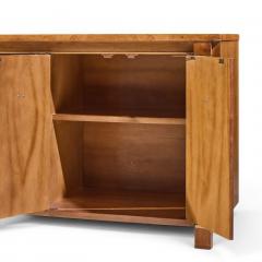  American of Martinsville American of Martinsville Mid Century Walnut Burlwood and Brass Credenza - 4567139