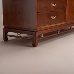  American of Martinsville Ash Wood Sideboard Buffet With Gold Hardware by American of Martinsville - 4654074