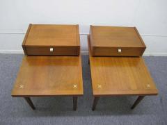  American of Martinsville Handsome Pair of American of Martinsville Mid Century Modern End Tables - 1748042