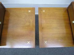  American of Martinsville Handsome Pair of American of Martinsville Mid Century Modern End Tables - 1748048