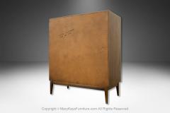  American of Martinsville Mid Century American of Martinsville High Boy Walnut Dresser Chest - 4148280