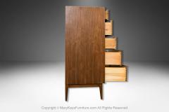  American of Martinsville Mid Century American of Martinsville High Boy Walnut Dresser Chest - 4148281