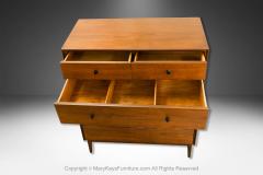  American of Martinsville Mid Century American of Martinsville High Boy Walnut Dresser Chest - 4148292