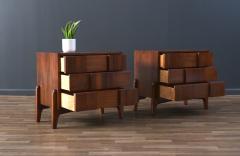  American of Martinsville Mid Century Modern Geometric Night Stands by American of Martinsville - 3801514