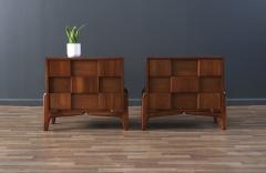  American of Martinsville Mid Century Modern Geometric Night Stands by American of Martinsville - 3801515