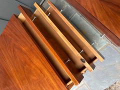  American of Martinsville Pair McCobb style American of Martinsville End Table Chrome Walnut Mid Century - 4729489
