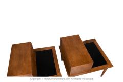  American of Martinsville Pair Mid Century Two Tier End Tables Nightstands American of Martinsville - 2979675