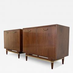  American of Martinsville Pair of Mid Century Modern American of Martinsville Cabinets 1960s  - 3873970