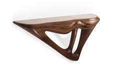  Amorph Agate Wall Mounted Console in Solid Walnut wood Natural Stain - 4371113