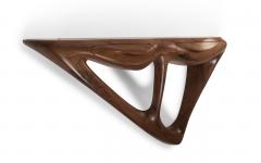  Amorph Agate Wall Mounted Console in Solid Walnut wood Natural Stain - 4401209