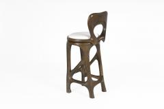  Amorph Amorph Agna swivel stool in Graphite Walnut stain - 3995034