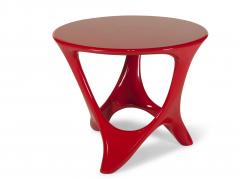  Amorph Amorph Alamos Central Table in Red Lacquer - 1879056