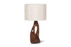  Amorph Amorph Helix Table Lamp Walnut Finish With Ivory Silk Shade - 1247193