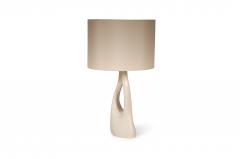  Amorph Amorph Helix Table Lamp White Wash Stain with Ivory Silk Shade - 2124399