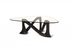  Amorph Amorph Hermosa Coffee Table with Glass Top Ebony Stain - 1730710