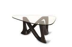  Amorph Amorph Hermosa Coffee Table with Glass Top Ebony Stain - 1730711