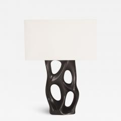  Amorph Amorph Loop Table Lamp in Ebony Stain on Ash Wood with Ivory Silk Shade - 1670369