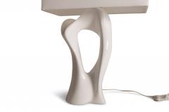  Amorph Amorph Vesta Table Lamp White Lacquered with white silk shade - 1077038