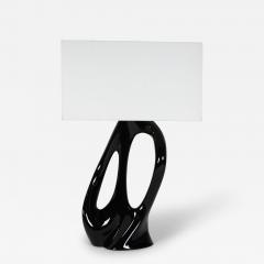  Amorph Ana Table Lamp in Black Glossy Lacquer and Ivory silk shade by Amorph - 4131667