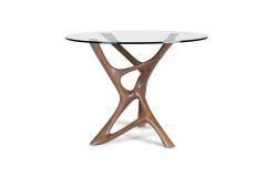  Amorph Ava central table in Natural stain on Walnut wood with glass top - 3596315