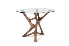  Amorph Ava central table in Natural stain on Walnut wood with glass top - 3596316