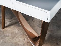  Amorph Aviva Console Table Cast Bronze Base and Lacquered Top by Amorph - 4572860