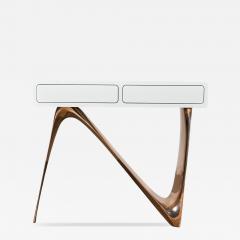  Amorph Aviva Console Table Cast Bronze Base and Lacquered Top by Amorph - 4575867