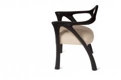  Amorph Darcey Dining Chair Ebony Stained with Off White Leather - 1126016