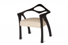  Amorph Darcey Dining Chair Ebony Stained with Off White Leather - 1126017