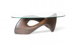  Amorph Lust coffee table in Montana stain on Walnut wood with glass - 3262554