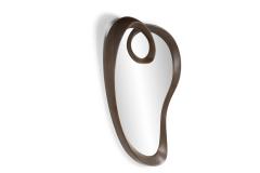  Amorph Malva Wall Mirror in Graphite Walnut stain on Ash wood by Amorph - 4131371