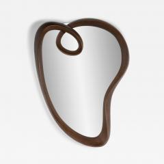  Amorph Malva Wall Mirror in Graphite Walnut stain on Ash wood by Amorph - 4131668
