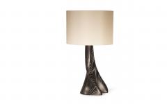  Amorph Nile Table Lamp in Desert Night Stain Finish with Ivory Silk Shade - 2254425