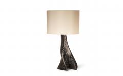  Amorph Nile Table Lamp in Desert Night Stain Finish with Ivory Silk Shade - 2254427