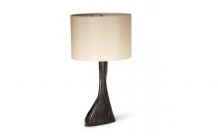  Amorph Nile Table Lamp in Desert Night Stain Finish with Ivory Silk Shade - 2254428