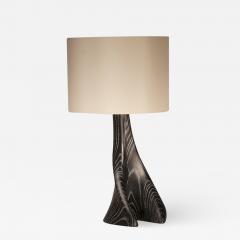  Amorph Nile Table Lamp in Desert Night Stain Finish with Ivory Silk Shade - 2255492