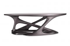  Amorph Oval Shape with Organic Shape Legs Dark Gray Metallic Finish - 670066