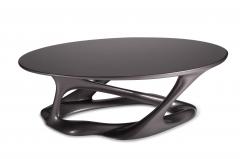  Amorph Oval Shape with Organic Shape Legs Dark Gray Metallic Finish - 670068