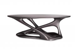  Amorph Oval Shape with Organic Shape Legs Dark Gray Metallic Finish - 670072