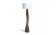  Amorph Roman floor lamp in Walnut wood Natural stain with Ivory silk shade - 3428361