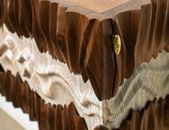 Amorph Sculpture Nuvia cabinet in Walnut White Oak Wood - 4602065